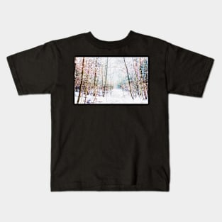 Winter Wonder Woodland Kids T-Shirt